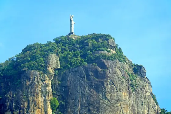 Christ the Redeemer statue atop Corcovado mountain in Rio de Janeiro, Brazil